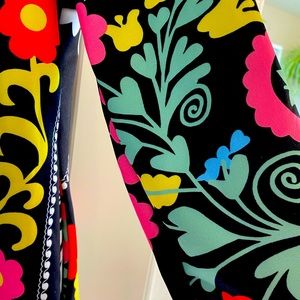 Multicolored Polyester Blend Coat